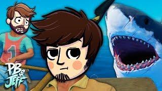 SCARY OCEAN SURVIVAL! | Raft Co-op Gameplay (Part 1)