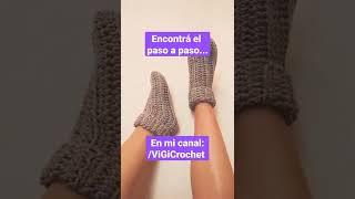 Medias a Crochet - Todos los talles - #crochetparaprincipiantes  #crochetideas #crochetpasoapaso
