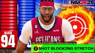 94 BLOCK + 93 DUNK + 91 MID ANTHONY DAVIS BUILD CAN DO EVERYTHING!!! BEST BIGMAN BUILD IN NBA2K25!!!