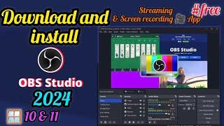 How to Download and Install OBS studio on windows 10 or 11 | Step by Step Guide