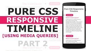 Responsive Vertical Timeline With Html5 and CSS3 - Responsive Design Using CSS Media Queries