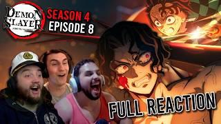 Final Battle Begins! | Demon Slayer Season 4 Episode 8 REACTION!