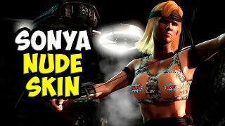 Mortal Kombat X - Sonya Blade Nude skin (Mod) all fatality