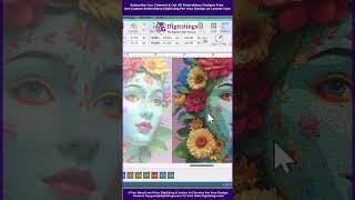 Flower Girl Photo Digitizing | Learn AI digitizing for free #aidigitizing