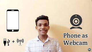 How to use phone as webcam via USB or wifi for your PC or laptop |English