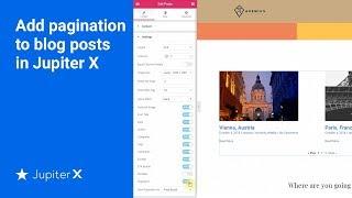 Add pagination to blog posts in Jupiter X