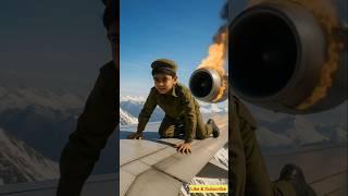 Indian Army Kid Saves Plane Seconds Before Crash! ️ #ai #army #indianarmy #youtubeshorts