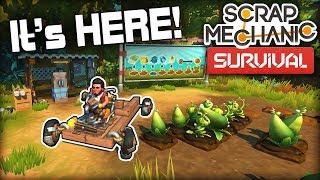 SURVIVAL is Finally Here and It's AMAZING! (Scrap Mechanic Survival Ep1)