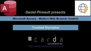 Microsoft Access - Modern Web Browser Control - Trusted Domains