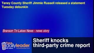 Sheriff knocks third-party crime report