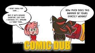 Shadow Tries To Carry Amy's Hammer! - COMIC DUB