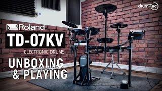 Roland TD-07KV Electronic Drums Unboxing & Playing by drum-tec