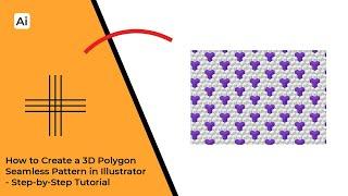 How to Create a 3D Polygon Seamless Pattern in Illustrator | Step-by-Step Tutorial