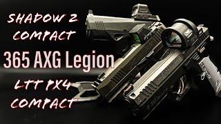 Sig P365 AXG Legion // CZ Shadow 2 Compact // LTT PX4 Compact - The Performance Carry Shootout!