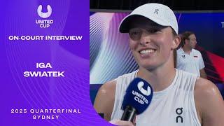 Iga Swiatek's On-Court Interview | United Cup 2025 Quarterfinal