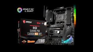 MSI B450 GAMING PRO CARBON MAX WIFI Motherboard Unboxing and Overview