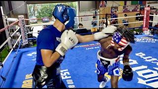 WAR SPARRING AT THE BOXING GYM!!!