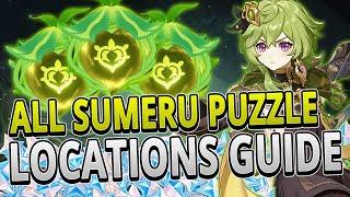 All 60 Sumeru Puzzle Locations FAST ROUTE GUIDE +TIMESTAMPS | Genshin Impact 3.0