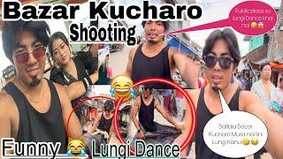 Lungi dance in public place // Shooting Battala Bazar kucharo 🫣