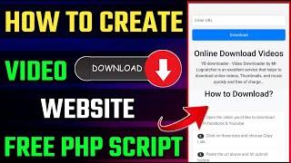  100% Google AdSense Approval PHP Script | How To Make Video Downloader Website 2024