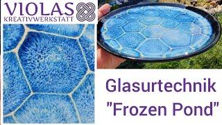 Glasurtechnik "Frozen Pond", Glasuren richtig vorbereiten und Oolites