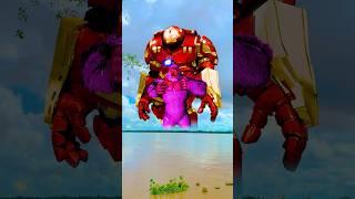 Transform into hulkbuster to destroy king kong and avenge spider man