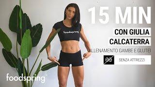 15 min allenamento gambe e glutei con Giulia Calcaterra| foodspring®