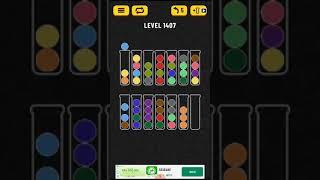 Ball sort puzzle level 1407
