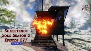 Finishing The Wall & Raiding Bravo | Subsistence Solo Season 2 Episode 277 | Alpha 64