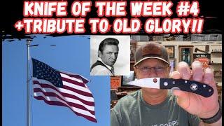 Knife OF The Week #4: Vintage Spyderco + Tribute to Old Glory!!