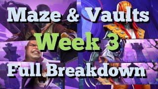 MCOC - Side Quest: The Maze & Vaults - Week 3 - Full Breakdown - Lady Deathstrike Boss!!