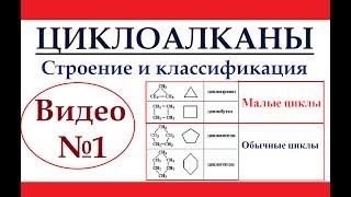 Циклоалканы №1. Строение и классификация циклоалканов.