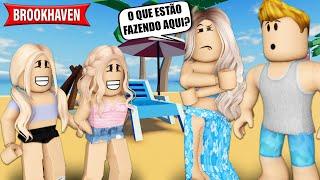 VIAJAMOS ESCONDIDAS E ENCONTRAMOS NOSSOS PAIS | Historinhas Brookhaven RP | Roblox