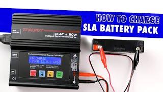 How to charge & discharge SLA packs with Tenergy's TB6AC+80W charger