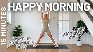 15 MIN MORNING WORKOUT - All Standing, Wake Up Routine (Beginner Friendly)