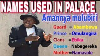 'Names Used in Palace️️. Amannya. mulubiri#english #luxury