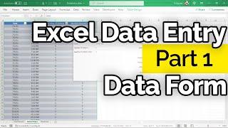 Create a Data Entry Form in Microsoft Excel