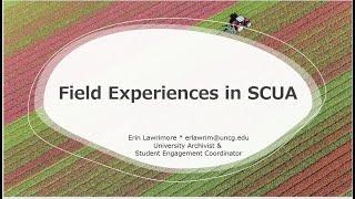 Info Session: Field Experiences in Special Collections and University Archives