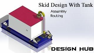 Skid Design with Tank Installation and Pipe Routing -part-2