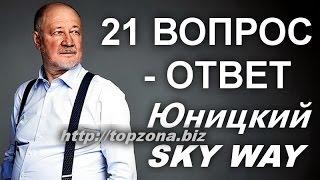  Сборник из ОТВЕТОВ на 21 ВАЖНЫЙ вопрос, Юницкий А. Э. SkyWay. Инвестиции Новый транспорт.