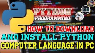 How To Download And Install Python 3.9.1 On Your Computer |Latest Version| TechWithSaad