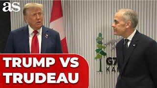TRUMP hits TRUDEAU with PUBLIC JAB at G7 Summit in front of MARK CARNEY