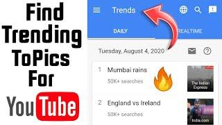 How To Find Trending Topics For Youtube | Tech Tips Parth |