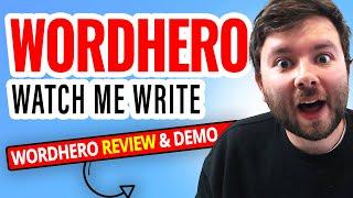 WordHero Review - Watch Me Use A.I Copywriter To Write A Blog