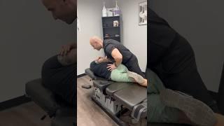 Satisfying crunchy asmr chiropractic low back adjustment for low back pain relief 