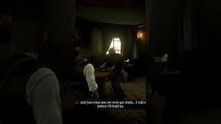 Crazy Guy in Valentine Saloon teaches us what a real man is like RDR2