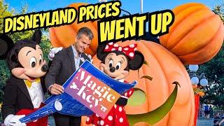 Disneyland Prices Went Up - Magic Key Up 20%