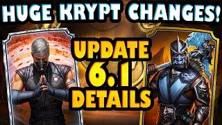 MK Mobile Update 6.1 ALL FEATURES! Incredible Krypt Changes! New Characters and Changes.