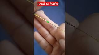 begini cara yang paling mudah menyambung senar pancing ( braid to mono)