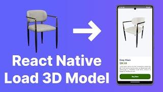 React Native 3D Three.Js | Load 3D Model With React Three Fiber and Drei